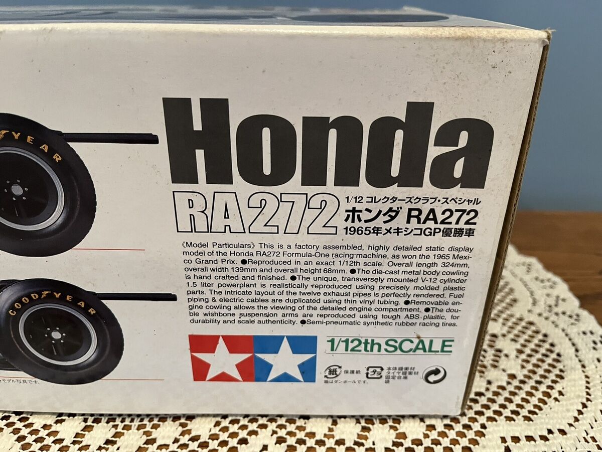 NIB Tamiya 1/12 Ginther Honda F-1 RA272 1965 Mexico GP NIB Tamiya 1/12 Ginther Honda F-1 RA272 1965 Mexico GP