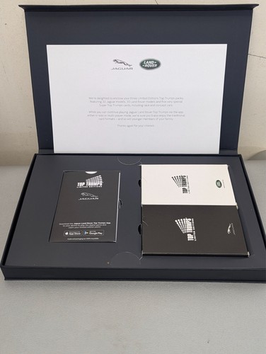 Limited Edition Land Rover & Jaguar Top Trumps Card Set - Brandneu