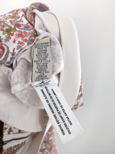 RuffHewn Mujer Paisley Bomber Chaqueta Talla Grande Nueva Sin Etiqueta Oferta - Imagen 7 de 8