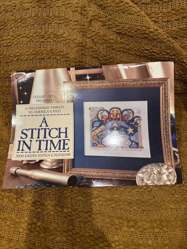 A Stitch in Time Cross Stitch Calendar by Leisure Arts Tribute To America’s Past - Picture 1 of 5