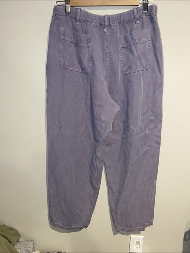 J.JILL Light Purple Corduroy Wide Leg Pants Stretch & Button Waist Sz 12 Euc - Picture 6 of 8
