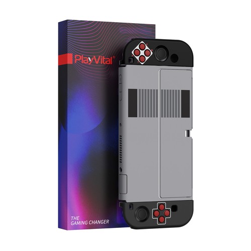 Carcasa rígida protectora OLED AlterGrips estilo clásico NES para Nintendo Switch - Imagen 10 de 10