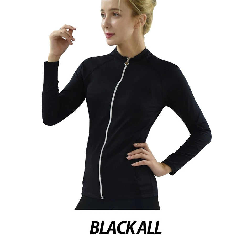 Private Island Hawaii Women’s Full Zip Up Swimsuit Jacket Rash Guard Bathing Top - Image 2 of 4