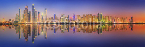 Bild auf Poster The beauty panorama of Dubai marina. UAE Bild auf Poster The beauty panorama of Dubai marina. UAE