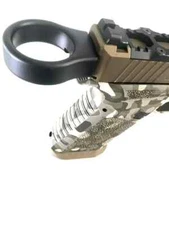 Aluminum Slide Pull Charging Ring Back Plate for Glock 17, 19, 26, Gen 1-3