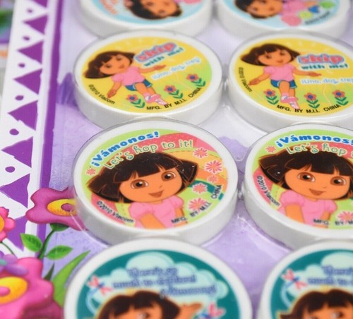 24 PCS PARTY FAVORS DORA THE EXPLORER RECUERDOS LEARN SPANISH ERASERS BOOTS NEW - Picture 7 of 8
