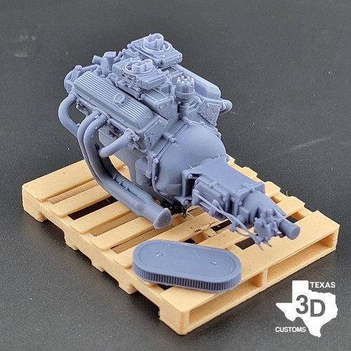 Z28 DZ SBC 350 model engine resin 3D printed 1:24-1:8 scale - Picture 2 of 3
