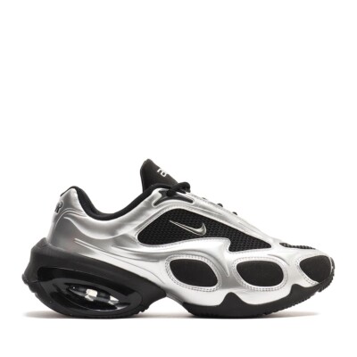 靴 Nike Women's AirMax Muse BlackSilver23.5 Nike WMNS Air Max Muse - Black / Metallic Silver – Kith
