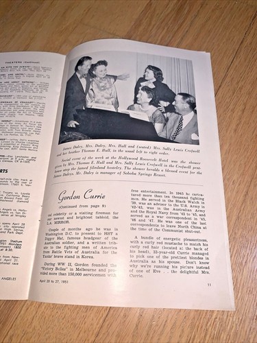 April 1951 THIS WEEK IN LOS ANGELES Tourist Guide MARILYN MAXWELL (Bob Hope USO) - Picture 7 of 9