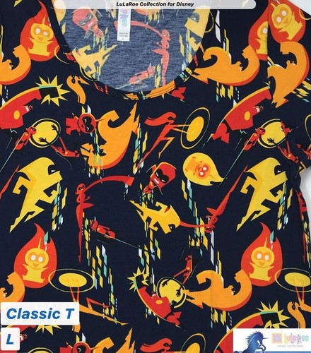 Nueva Camiseta Clásica Lularoe Disney Talla L Maléfica, Toy Story, Increíbles Nueva con Etiquetas - Imagen 8 de 14