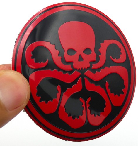 1 pegatina emblema insignia de calcomanía Hydra automóvil camión 56 mm en forma de cúpula negra/roja - Imagen 4 de 12