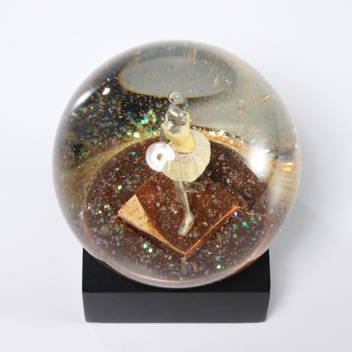 Edgar Degas Ballerina Dancer Statue Snowglobe Coolsnowglobes 2014 4.75"h - Picture 3 of 6