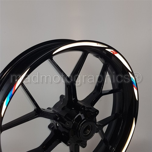 S1000R Motorsport motorcycle reflective wheel stickers rim stripes for bmw Hp4 - Picture 2 of 7