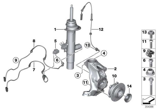 Genuine BMW 37146793848 - Adapter Lead Sensor 1 Series 2 Series 3 Series 4 Series - Picture 3 of 3
