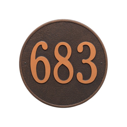 Round 15" Diameter Personalized Address Plaque - Picture 8 of 8