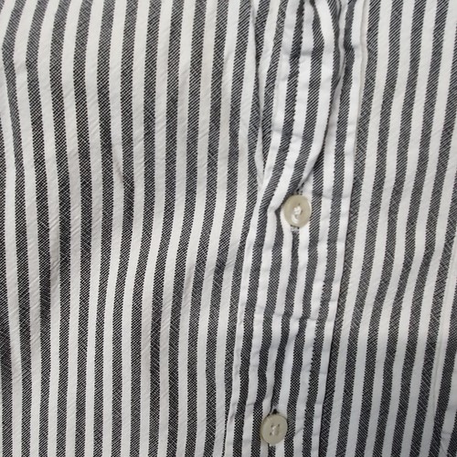 Ralph Lauren Button Up Shirt Men Large L Long Sleeve Colared Striped White/Grey - Picture 6 of 6