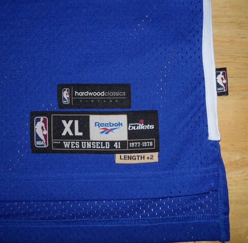Wes Unseld 1977-1978 Washington Bullets Reebok Hardwood Classics Trikot XL - Bild 8 von 12