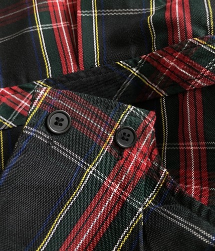 Parker Girls Plaid School Uniform Dress Size 12 1/2 Red Blue Pleated Sleeveless - Picture 5 of 5
