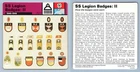 SS Legion Badges : II - 1940-45 - Military - WW2 Edito-Service SA 1977 Card