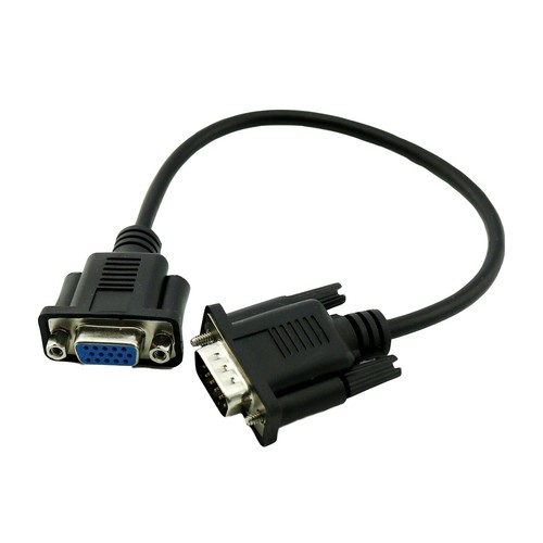 1pc VGA Male Plug to VGA Female Jack LCD Projector Extension Cable Cord 1ft/30cm - Picture 5 of 5