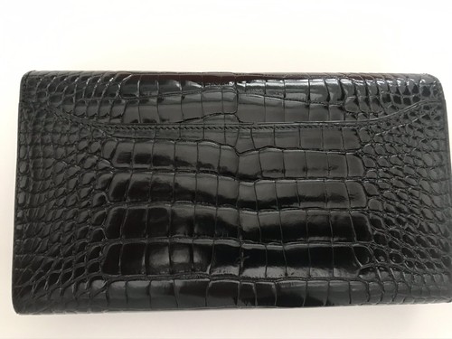 Hermes Long Constance Shiny Black Alligator Wallet - Picture 6 of 9