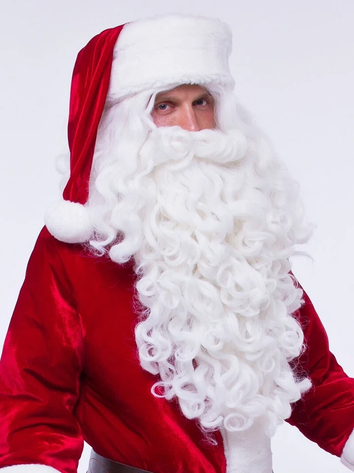 Disfraz de Papá Noel hecho a mano, traje profesional de Navidad, alta calidad Foto 4 de 4