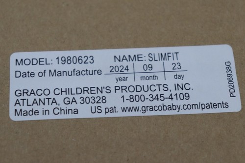 Graco Slim Fit 3-in-1 Convertible Car Seat - Camelot Fashion New - Picture 5 of 5