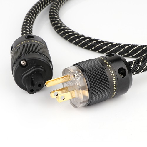 P122 Hifi Power Cable 2.5mm square x3 Copper With C7 IEC Connector Tube amplifer - Picture 6 of 6