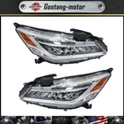 Headlight Assembly For Honda Accord Sedan 2016-2017 Headlamp Left+Right Side LED