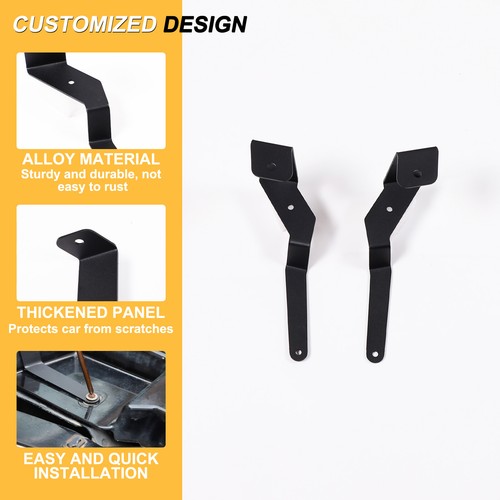 Ditch LED Work Light Bar Brackets Hood Mount Bracket For Hummer H2 2003-2009 2X - Picture 20 of 22