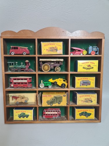 Vintage Lesney Matchbox cars & Boxs BULK Set With Timber Display Case Some Rare - Picture 1 of 21
