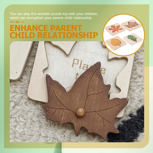 4pcs Montessori Puzzle Toddlers Toy Early Educational Toy Wooden Puzzle Toy - Bild 2 von 10