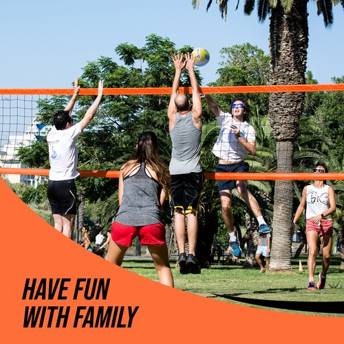 Portable Professional Outdoor Volleyball Net Set with Adjustable Poles Backyard - Picture 8 of 10