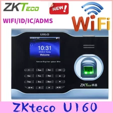 ZKteco U160 WiFi TCP/IP Biometric Fingerprint Access Attendance Time Clock