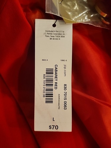 NWT Worthington Red Blazer Women's Size L Career Business Casual Holiday $70 - Picture 5 of 5