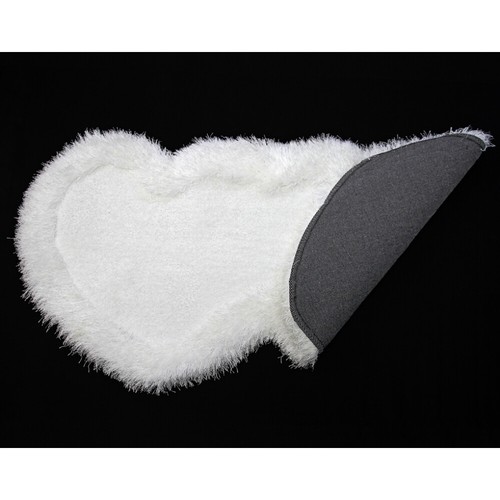 Tappeto Shag 28in x 32in Forma Cuore Trapuntato a Mano Spessore 4 Pollici per Soggiorno - Foto 27 di 31