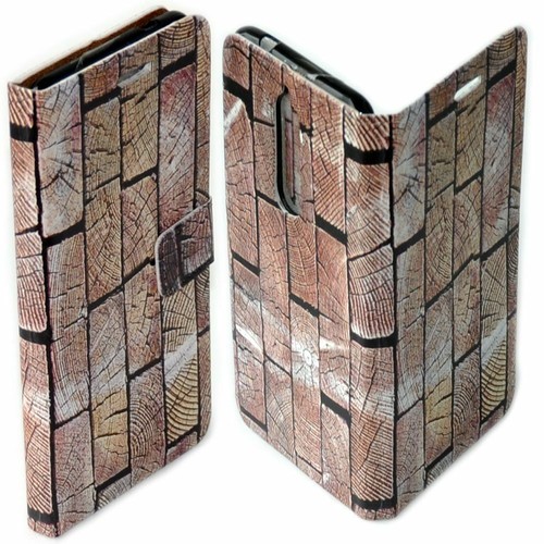 Funda tipo billetera para teléfono móvil con patrón de madera con estampado de madera para HMD Series - Imagen 10 de 10