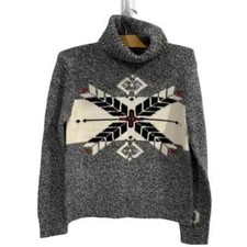 Polo Ralph Lauren Sweater Turtleneck Black Snowflake NWT- Size MEDIUM