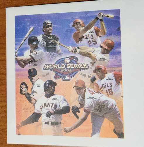Anaheim Angels SF Giants 2002 First Day World Series Cover Envelope w/stamp - Picture 3 of 7
