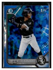 2022 Bowman Chrome Sapphire #BCP-4 Misael Gonzalez 1st Chicago White Sox
