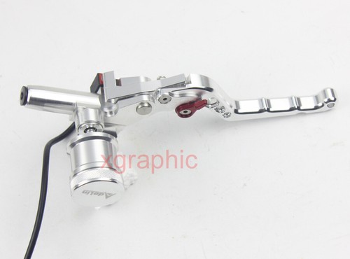 7/8" Silver Adelin CNC PX-2 Right Master Cylinder Brake Lever 10x1.25MM - Foto 2 di 5