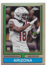 2024 Topps Chrome NFL Marvin Harrison Jr 1974 RC Silver Refractor #74TF-5 (