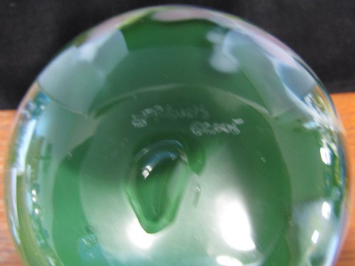 Vintage Art Glass- Signed Ed Francis- Bowl- Vase- Paperweight Color ~6.0” x 6.0” - Picture 10 of 12