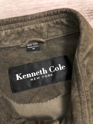 Survêtement vintage Kenneth Cole New York Pig en daim - Taille M / L - Gris foncé - Photo 5/11