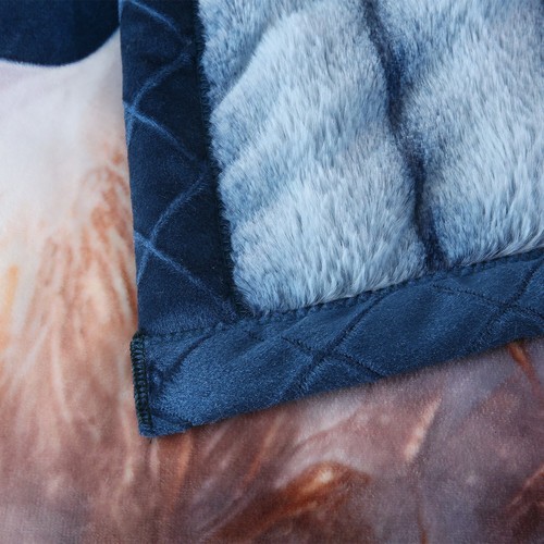8 Pounds Heavy Thick Korean Mink Blanket 85 X 93 in Faux Fur Bed Blankets King - Picture 5 of 77