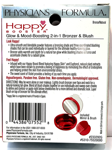 Physicians Formula Happy Booster Glow & Mood Boosting 2-in-1 , Bronze/Natural , - Picture 2 of 2