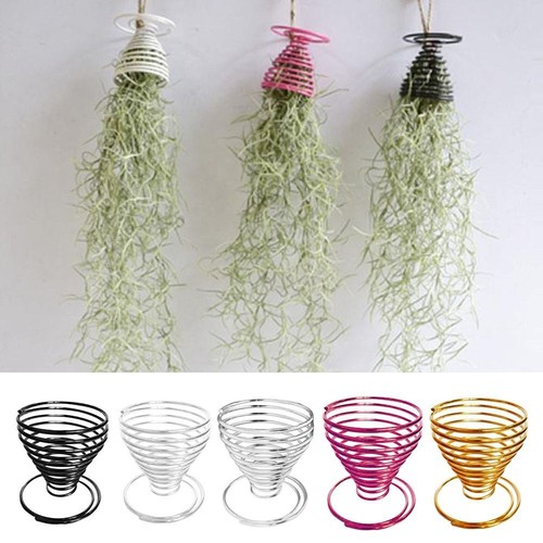 DIY Plant Flower Pot Plastic Air Wind Spiral Flower Vase Living Room