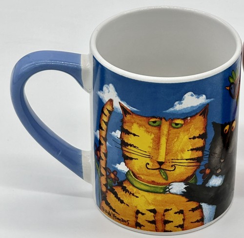 Tazas divertidas para gatos Gibson 2006 a& 2014 de la diseñadora Debi Hron - conjunto de 2 - - Imagen 8 de 16