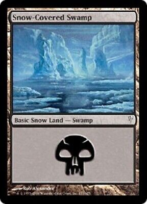 Snow-Covered Swamp PL Ice Age MTG Magic The Gathering Land English Card