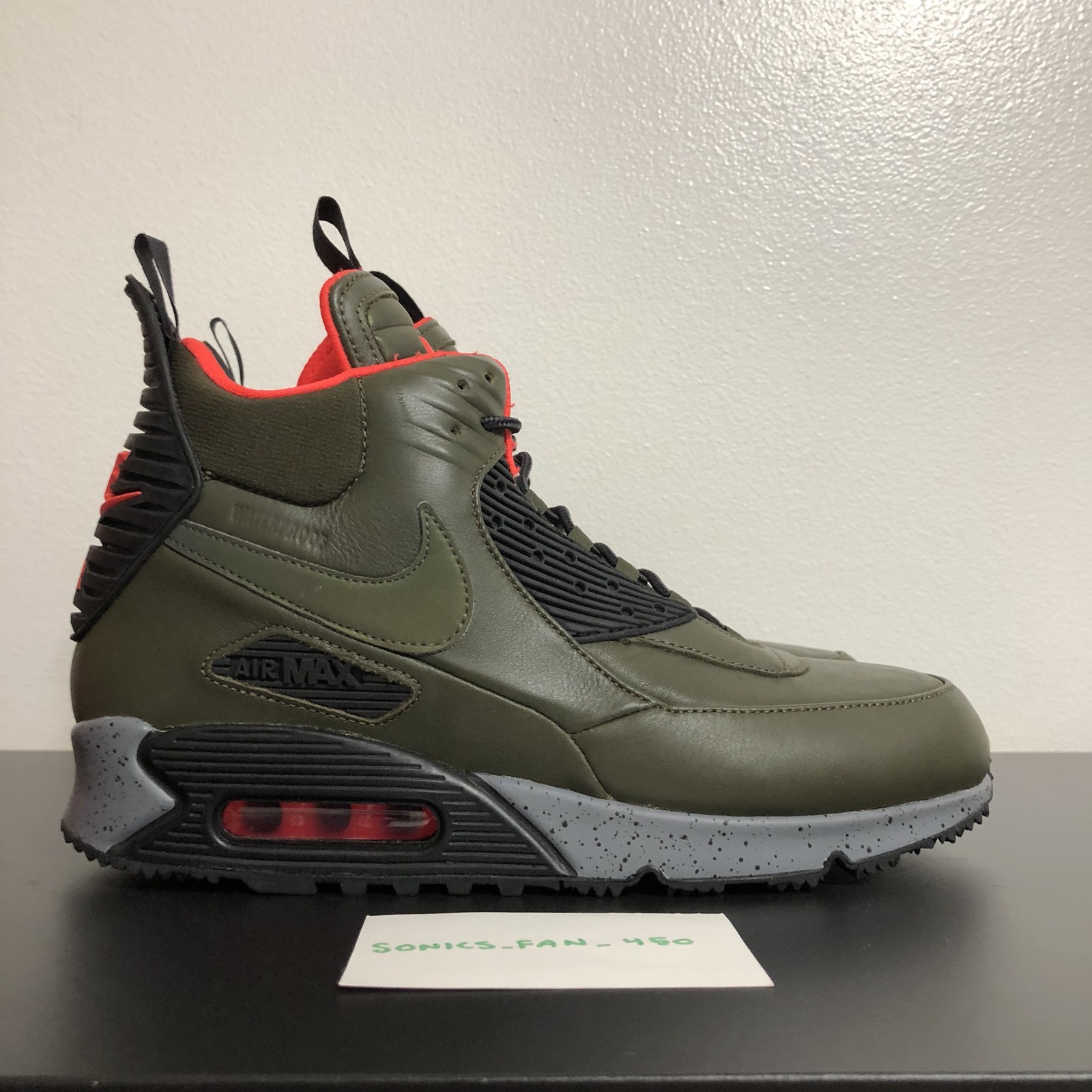 Nike air max 90 sneakerboot Uomo scarpe sz 10 684714-300 scuro / nero nuovo loden Nike air max 90 sneakerboot Uomo scarpe sz 10 684714-300 scuro / nero nuovo loden